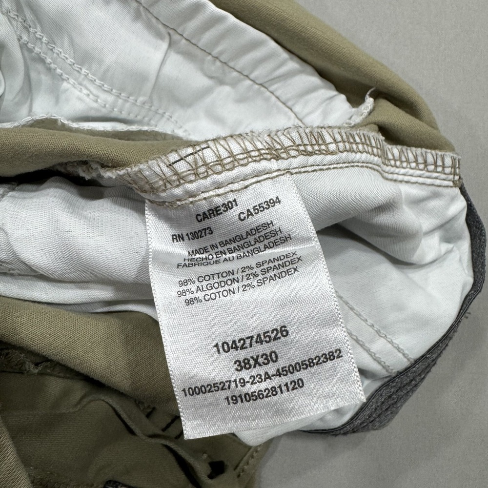 Lee Pants Mens 38x30 Tan Slim Fit Extreme Comfort Chino Khaki Slightly Tapered - Picture 7 of 7